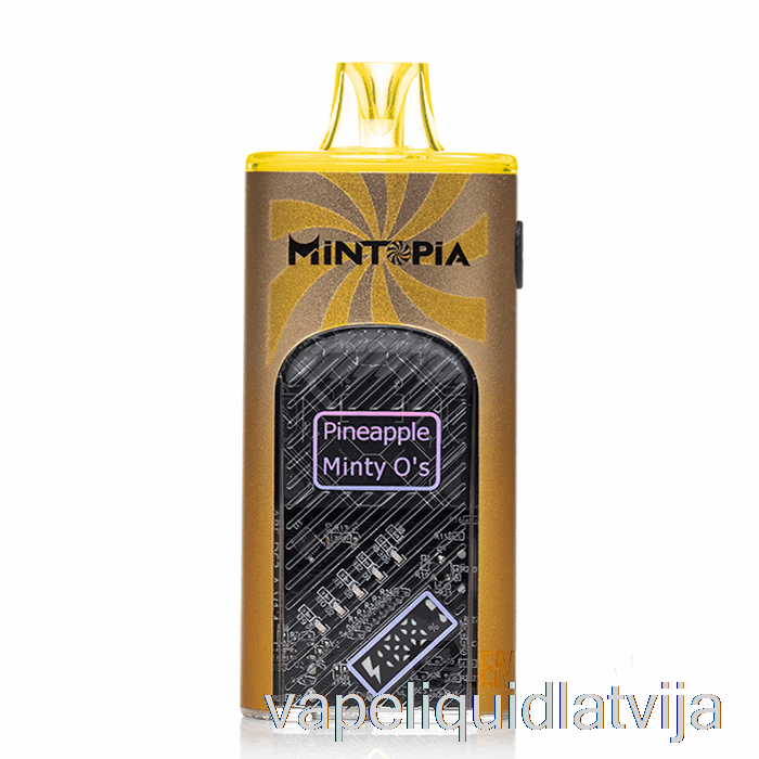 Mintopia Turbo 9000 Vienreizējās Lietošanas Ananāsu Minty O's Vape šķidrums